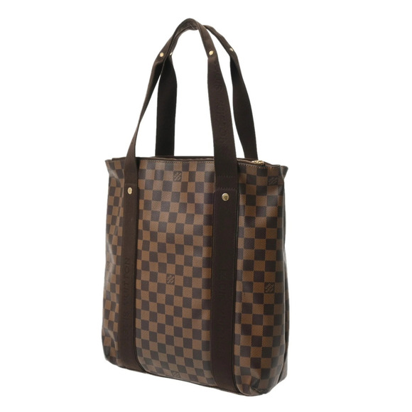 Louis Vuitton Neverfull MM Shoulder Tote in Damier Ebene  LOUIS VUITTON Brown Damier Canvas Tote Bag